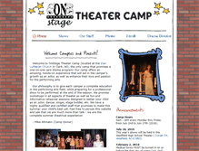 Tablet Screenshot of onstagetheatercamp.com